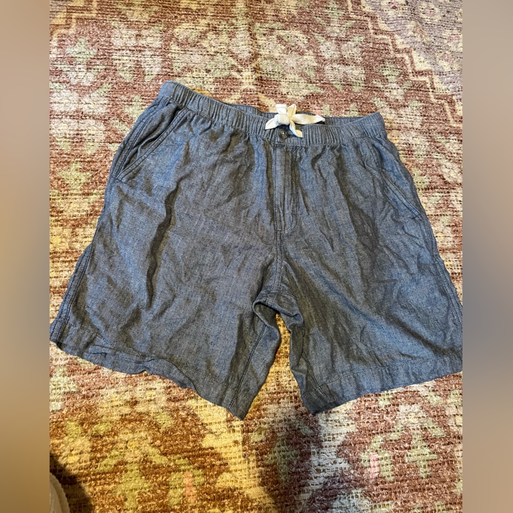 Eddie Bauer Casual Gray Drawstring Shorts